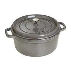 Nồi gang tròn STAUB màu xám