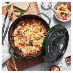 Nồi gang tròn STAUB màu xám