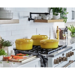 Nồi gang tròn STAUB màu xám