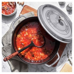 Nồi gang tròn STAUB màu xám