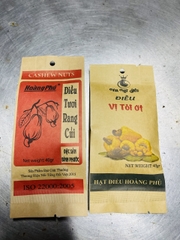 Combo ( 5 gói điều tỏi ớt + 5 gói điều rang củi )