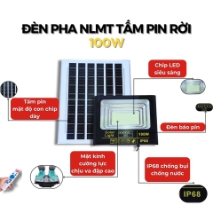 Đèn Pha Năng Lượng Mặt Trời 100w