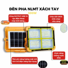 Đèn Cầm Tay Năng Lượng Mặt Trời 4 Khoang