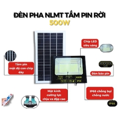 Đèn Pha Năng Lượng Mặt Trời 500w