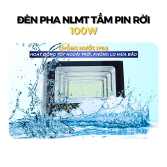 Đèn Pha Năng Lượng Mặt Trời 100w