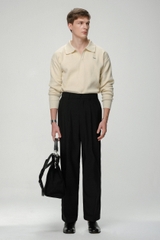 Le Park Waffle Polo Top