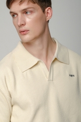 Le Park Waffle Polo Top