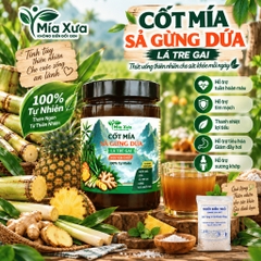 Cốt Mía Sả Gừng Dứa Lá Tre Gai Mía Xưa Hũ 1Kg