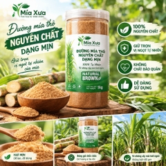 Đường Mía Thô Nguyên Chất Dạng Mịn Hũ 1Kg