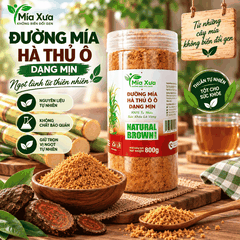 Đường Mía Hà Thủ Ô Dạng Mịn Mía Xưa Hũ 800g