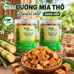 Combo 2 Hũ Đường Mía Thô Nguyên Chất Dạng Viên Mía Xưa 500g