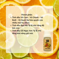 Tinh Dầu Hương Citrus (Cam, Chanh, Bưởi, Quýt)