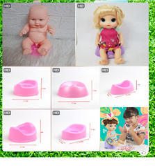 [Đủ mẫu] Bô Nhựa Phụ Kiện Búp Bê