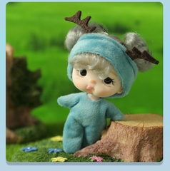 Búp Bê Em Bé Kawaii Mini OB 10 Cm = 3 Inch Kèm Trang Phục Động Vật Dễ Thương