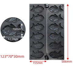 {Đủ Mẫu} Xài Điện 3000W & Xài Gas Máy Nướng Bánh Đường Phố 38x38x26cm Waffle Maker Electric