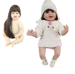 [Đủ mẫu] Búp Bê 55 cm = 22 inch Thân Gòn Mềm Mại  Reborn Silicon Vinyl Doll