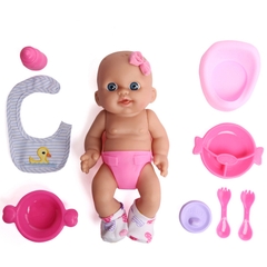 Búp Bê Tái Sinh Nhựa Mềm Mại 33 cm = 13 inch Anmiya Tây Ban Nha Body Full Silicon Vinyl Doll