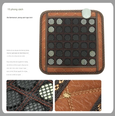 {Đủ Mẫu} Thảm Đệm Ấm Ngọc Bích Vuông 45 x 45 cm Đá Nóng Hàn Quốc, Nệm Sưởi Ấm Massage Trị Liệu 220V Món Quà Sức Khoẻ