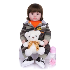 [Đủ mẫu] Búp Bê  Thân Gòn  Mềm Mại 60 cm = 24 inch Reborn Silicon Vinyl Doll