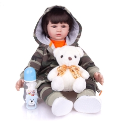 [Đủ mẫu] Búp Bê  Thân Gòn  Mềm Mại 60 cm = 24 inch Reborn Silicon Vinyl Doll