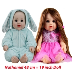 {Đủ mẫu, Giá Sỉ} Búp Bê Tái Sinh Nhựa Mềm Cao Cấp Nathaniel  48 cm 19 inch Mô Hình Búp Bê Tiền Sản