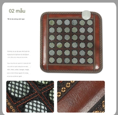 {Đủ Mẫu} Thảm Đệm Ấm Ngọc Bích Vuông 45 x 45 cm Đá Nóng Hàn Quốc, Nệm Sưởi Ấm Massage Trị Liệu 220V Món Quà Sức Khoẻ