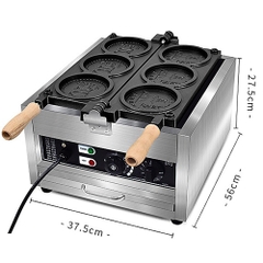{Đủ Mẫu} Xài Điện, Xài Gas  Máy Nướng Bánh Đường Phố 1500W Waffle Maker Electric 220V EU PLUG