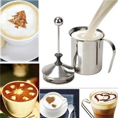 Ca Đánh Sữa Lạnh Tạo Bọt Sữa Đa Năng, CA SỤC  Inox 304 Double Mesh Milk Frother