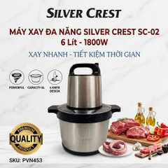 Máy Xay Đa Năng Silver Crest SC-02 6 Lít 1800W Xay Nhanh Tiết Kiệm Thời Gian PVN453