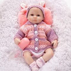 {Đủ Mẫu} Búp Bê Tái Sinh 40 cm 16 inch Thân Gòn Mềm Mại NPK  Reborn Vinyl Doll