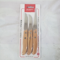 (Đủ Mẫu} Bộ 3, 4 Dao Tỉa Điêu Khắc Rau Củ Quả Trái Cây, Dao Tách Lan Kiếm Thép Không Rỉ Siêu Sắc Cán Gỗ_   Carving Knives Tools