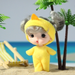 Búp Bê Em Bé Kawaii Mini OB 10 Cm = 3 Inch Kèm Trang Phục Động Vật Dễ Thương