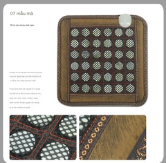 {Đủ Mẫu} Thảm Đệm Ấm Ngọc Bích Vuông 45 x 45 cm Đá Nóng Hàn Quốc, Nệm Sưởi Ấm Massage Trị Liệu 220V Món Quà Sức Khoẻ
