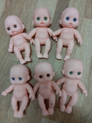 [Đủ mẫu] Búp Bê Nhựa mềm 12 cm 5 inch Vinyl reborn Baby Doll