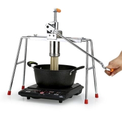 Dụng Cụ Ép Làm Mì, Bún, Bánh Canh Inox 4 Chân + 4 Mặt Ép Cao Cấp SP000049