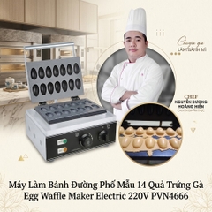 {Đủ Mẫu} Máy Làm Bánh Công Nghiệp Đường Phố Waffle Maker Electric 220V 1500W Machine