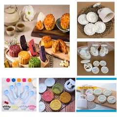 {Đủ Mẫu} Khuôn Trung Thu Lò Xo  Mooncake Mold