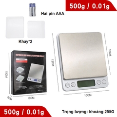{Đủ Mẫu} Cân Tiểu Ly Điện Tử Mini Nhà Bếp, Cân Điện Tử Nhà Bếp 3 Kg/0.1 Gr Tặng Kèm Khay Đựng Đồ Và 2 Viên Pin Aaa