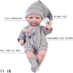 Búp Bê Nhựa Mềm Beem Jun 11 Inch 28cm Vinyl Reborn Doll