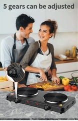 🔥 BẾP ĐIỆN Đôi Dùng Cho Gia Đình 2 MẶT 2000W – ELECTRIC HOT PLATE
