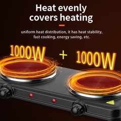 🔥 BẾP ĐIỆN Đôi Dùng Cho Gia Đình 2 MẶT 2000W – ELECTRIC HOT PLATE
