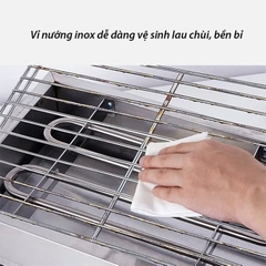 Bếp Điện Không Khói, Bếp Nướng Hải Sản BBQ 2800W  Đa Năng Nướng Thịt Xiên, Hải Sản, Đồ Ăn Nhanh