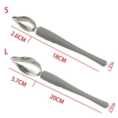 Bộ 2 muỗng Vẽ Sốt Decor Spoons Dụng Cụ Nghệ Thuật Đầu Bếp Trang Trí Món Ăn Culinary Drawing PVN40