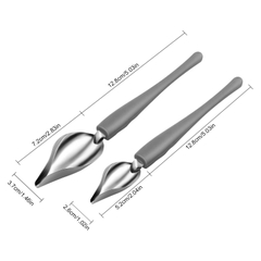 Bộ 2 muỗng Vẽ Sốt Decor Spoons Dụng Cụ Nghệ Thuật Đầu Bếp Trang Trí Món Ăn Culinary Drawing PVN40