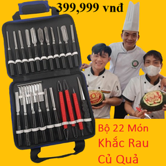 {Đủ Mẫu} Bộ Khắc Tỉa Rau Củ Quả Chuyên Dụng Đa Năng