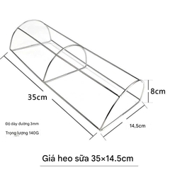 Móc Heo Sữa Inox Vuông Dày – Bộ Phụ Kiện Quay Heo Sữa Chuyên Nghiệp
