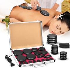 Bộ Hộp Nhôm Hấp Đá Nóng Massage (Cắm Điện) + 16 Viên Đá Cao Cấp PVN8190