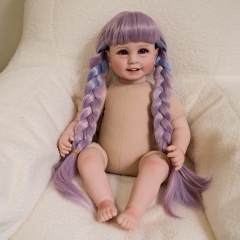 [Đủ mẫu] Búp Bê 55 cm = 22 inch Thân Gòn Mềm Mại  Reborn Silicon Vinyl Doll