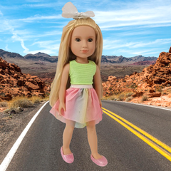 [Đủ mẫu] Búp Bê Mỹ Thời Trang Cô Gái Long Lanh Glitter Girls 35cm 14 inch 3+  Fashion Battat Doll