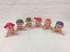 Búp Bê Nhựa Bé leo núi 9 cm 3.5 inch mắt 3D Doll (Hàng tồn kho)​​​​​​​